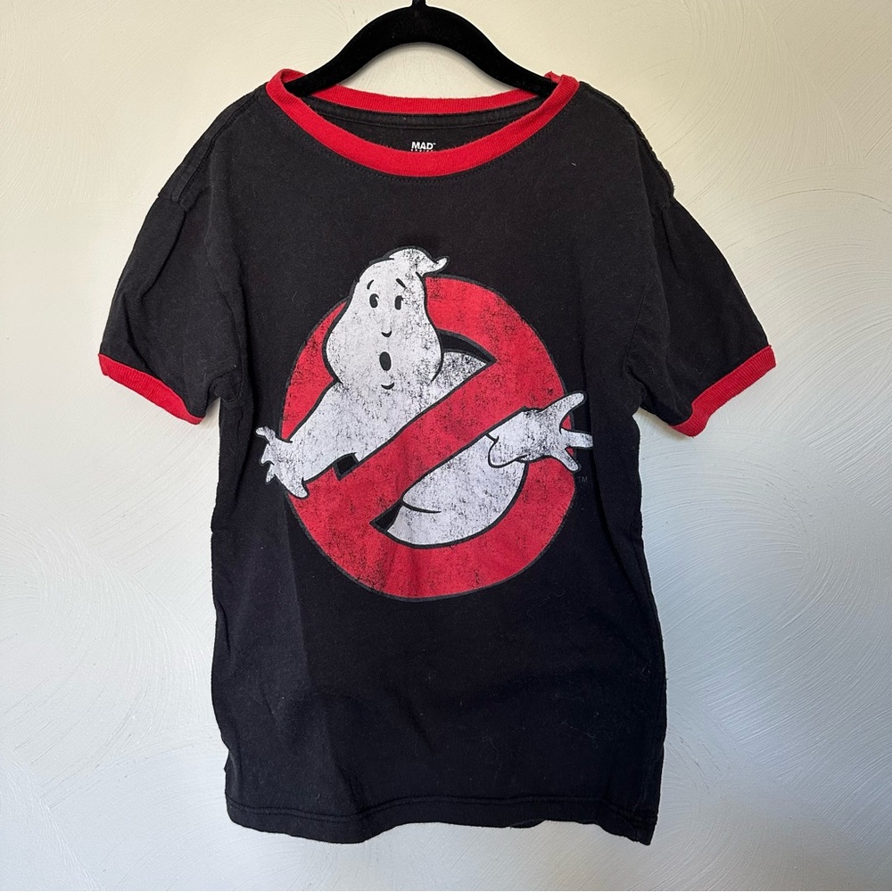 MAD Engine Ghostbusters Logo Ringer Tee